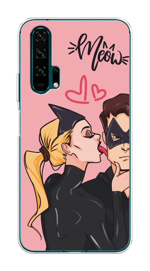 

Чехол Awog на Honor 20 Pro "Kiss of Cat Woman", Розовый;черный;бежевый, 69350-1