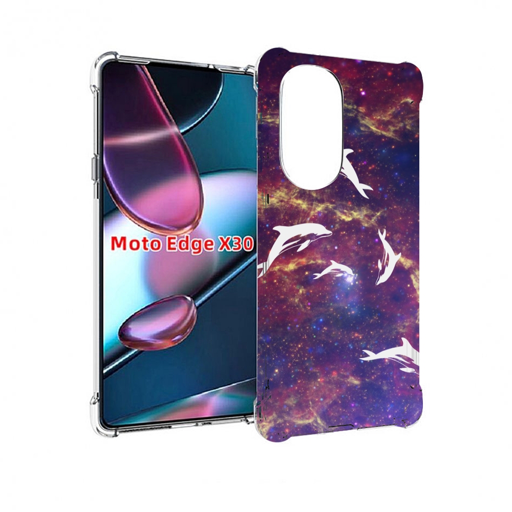 

Чехол MyPads Космические-дельфины для Motorola Moto Edge X30, Прозрачный, Tocco