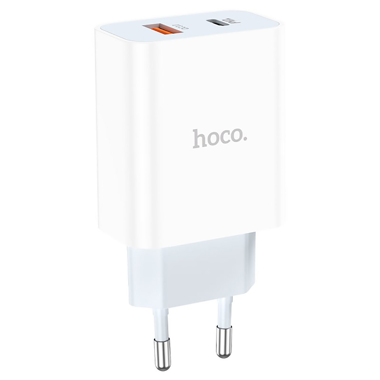 Сетевое зарядное устройство Hoco 207576 type-c - type-c 1xUSB, 1xUSB Type-C 3 А белый