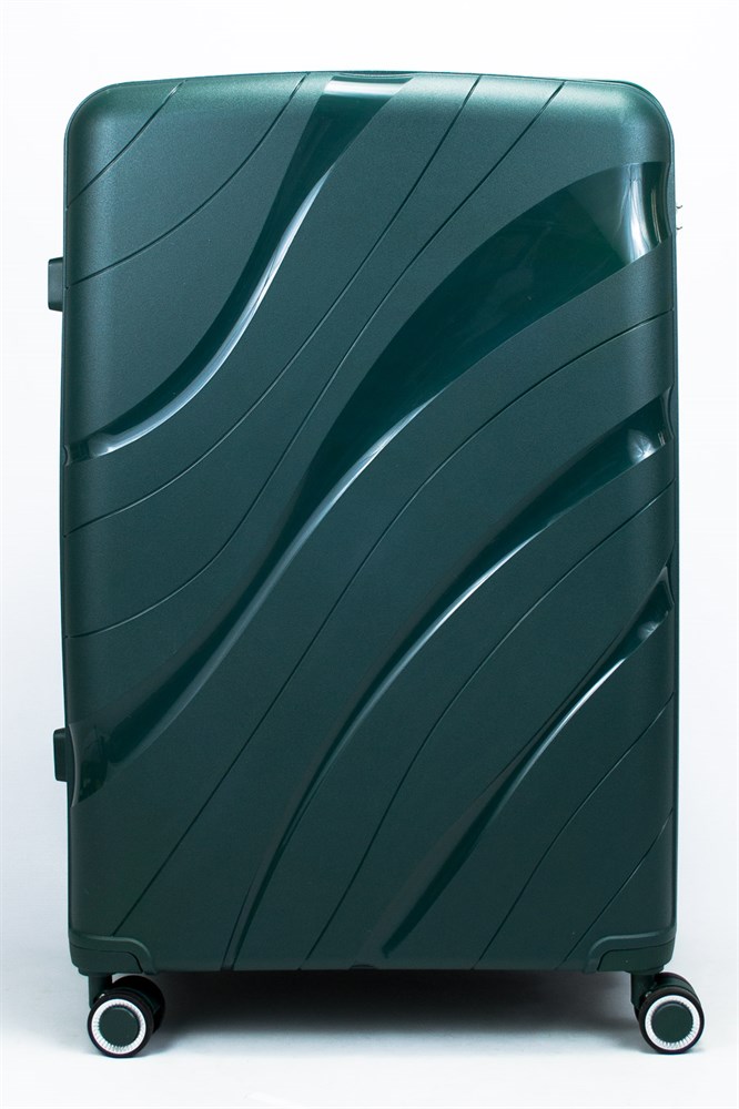 Чемодан унисекс Impreza 50006 темно-зеленый XL