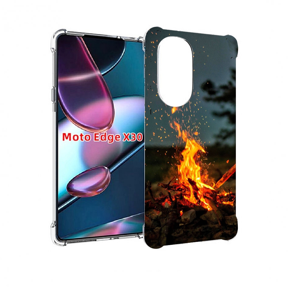 

Чехол MyPads Костер-ночное-небо для Motorola Moto Edge X30, Прозрачный, Tocco