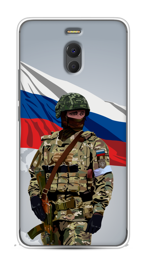 

Чехол Awog на Meizu M6 Note "Солдат с флагом", Белый;синий;красный;зеленый, 72150-1