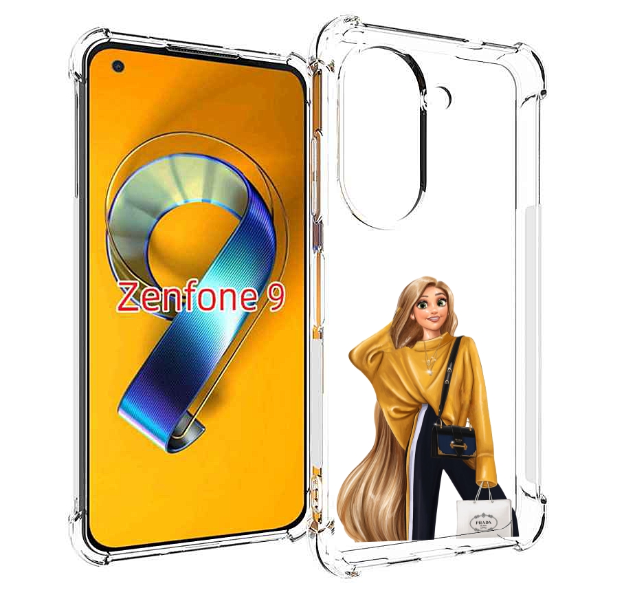 

Чехол MyPads модная-рапунсель женский для Asus Zenfone 9 (AI2202), Прозрачный, Tocco