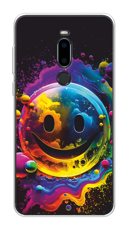 

Чехол Awog на Meizu M8 "Кислотный смайл", Фиолетовый;желтый;синий, 73150-1