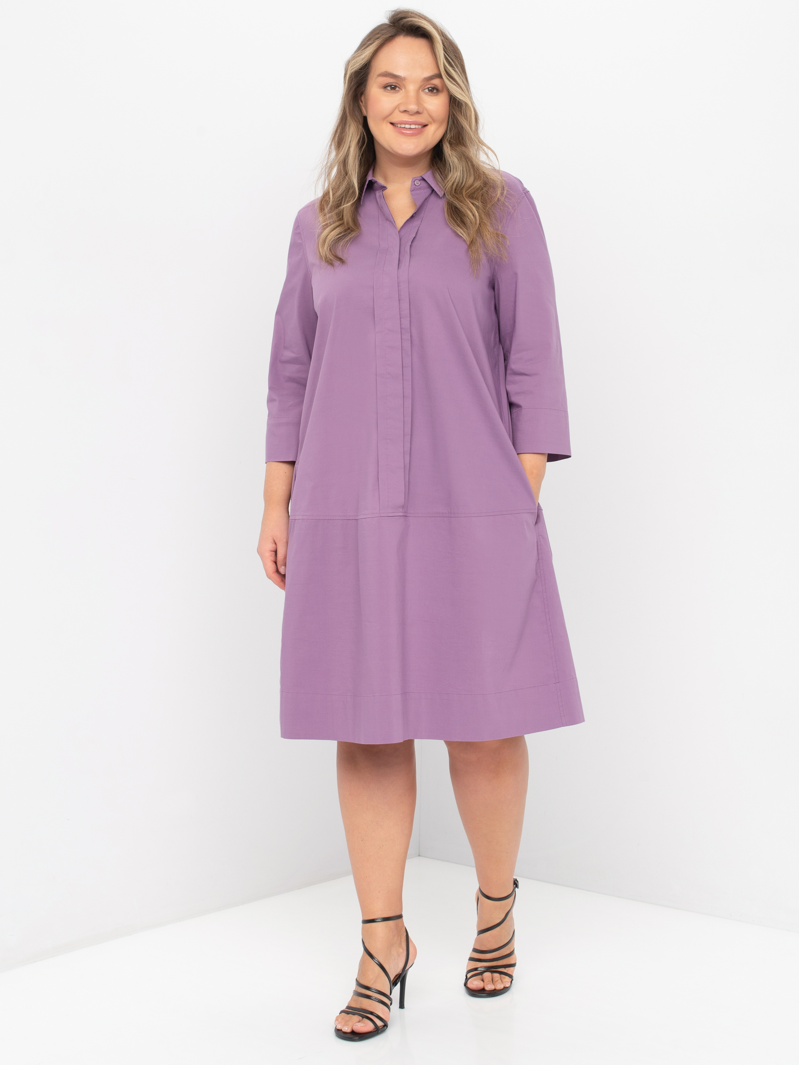 

Платье женское SAMOON by GERRY WEBER 180003-21004-3290 фиолетовое 44, 180003-21004-3290