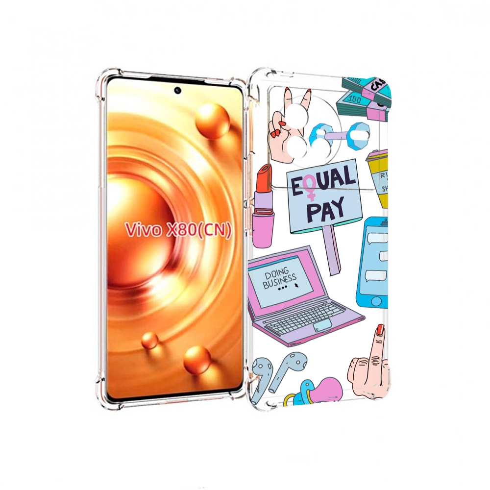 

Чехол Mypads Разные-Штучки Для Vivo X80, Прозрачный, Tocco