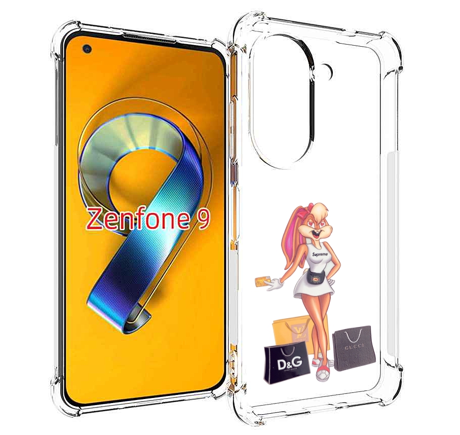 

Чехол MyPads модница-зайка женский для Asus Zenfone 9 (AI2202), Прозрачный, Tocco