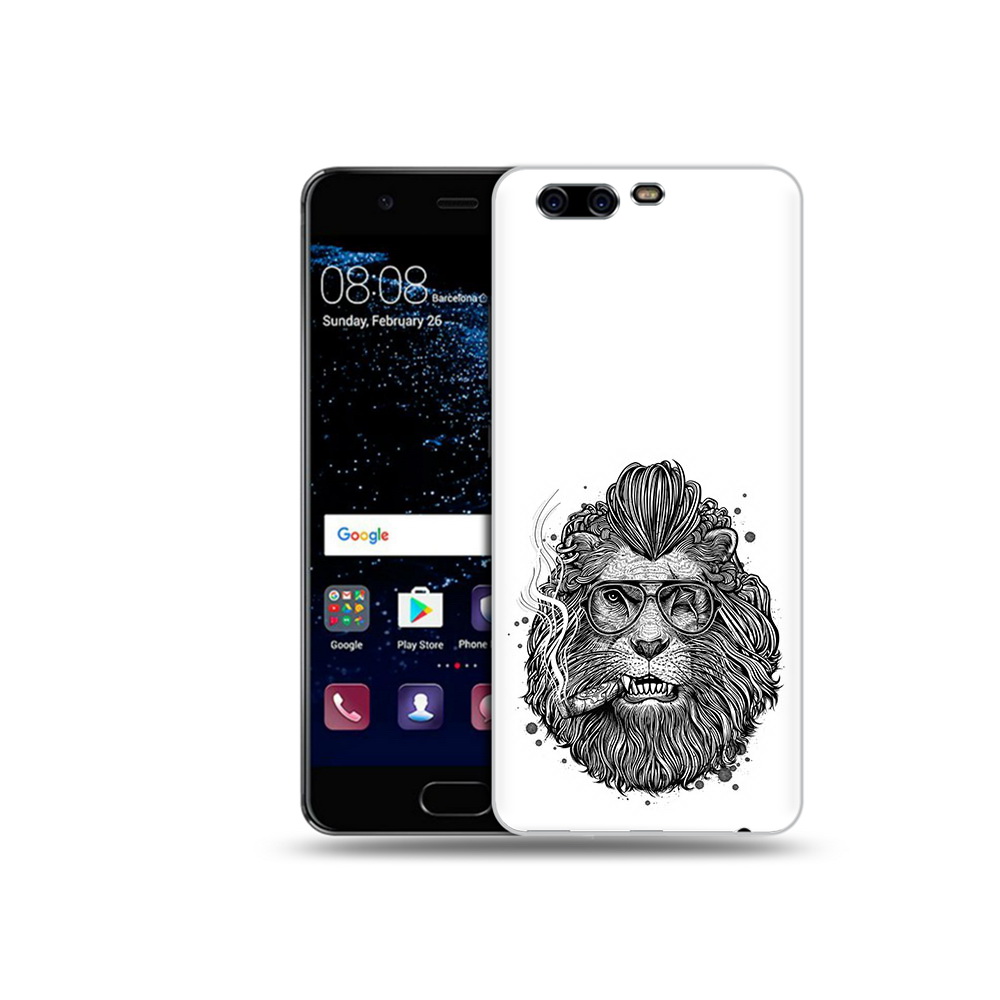 

Чехол MyPads Tocco для Huawei P10 курящий лев (PT60870.50.432), Прозрачный, Tocco