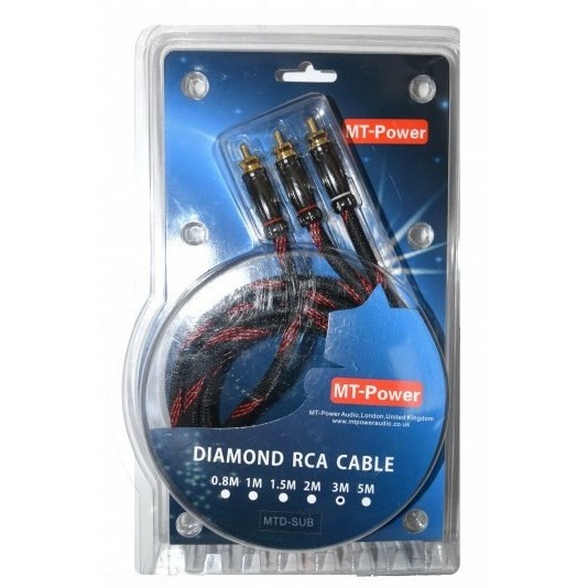 фото Кабель сабвуферный 1xrca - 2xrca mt power 89508104 diamond subwoofer 3.0m