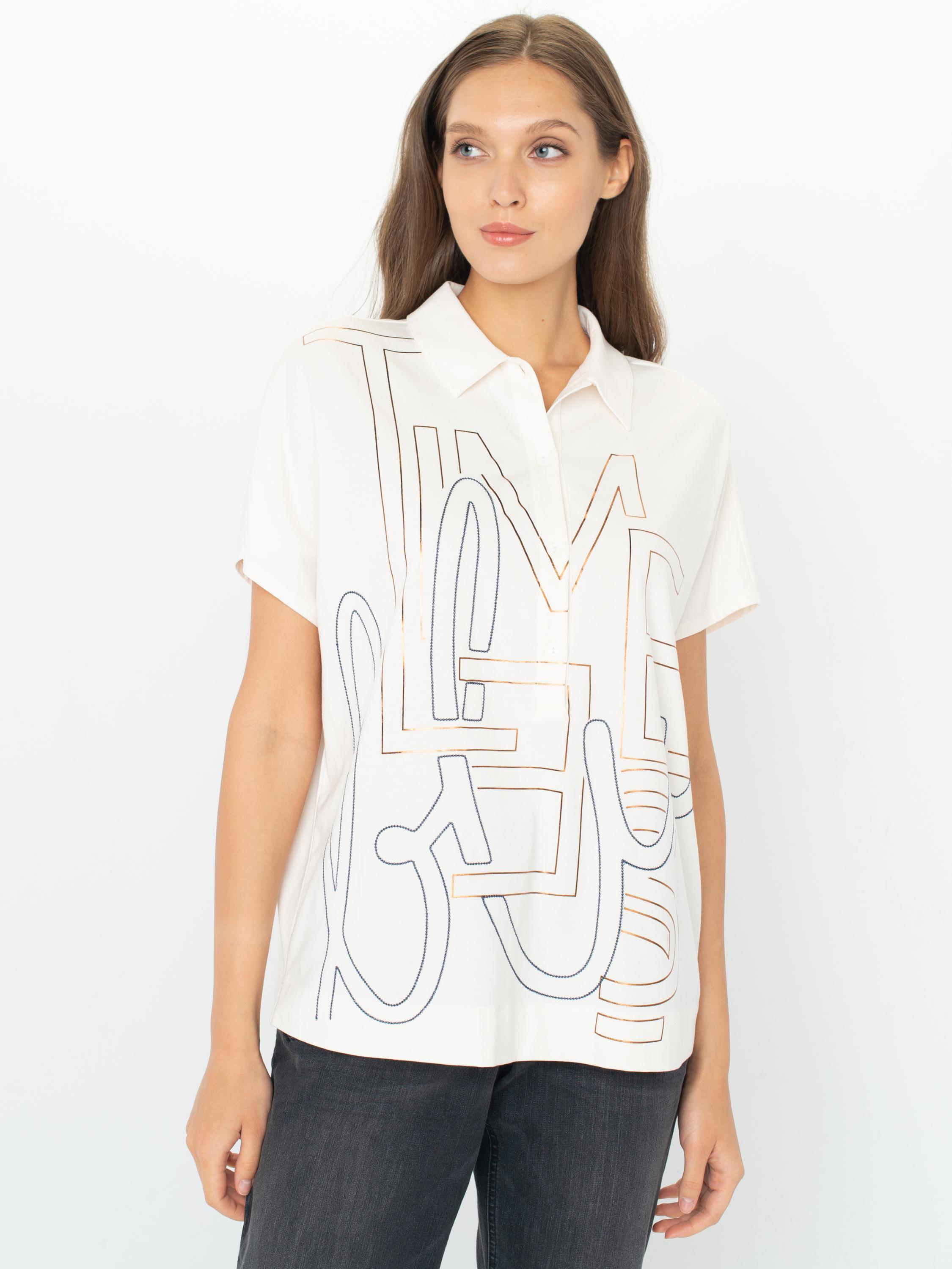 

Блуза женская Gerry Weber 870239-35006-90528 белая 38, 870239-35006-90528