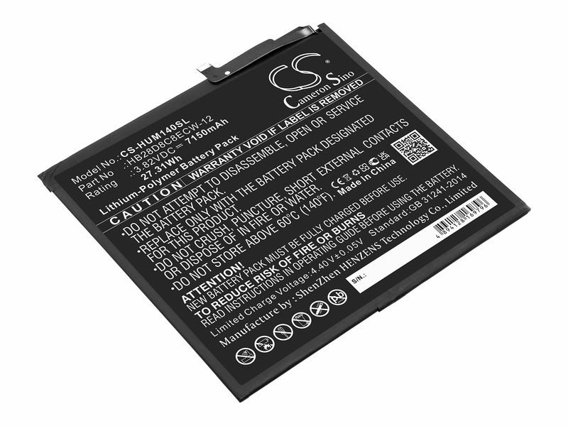

Аккумулятор для планшета Huawei MatePad 10 2020 (HB28D8C8ECW-12), Черный