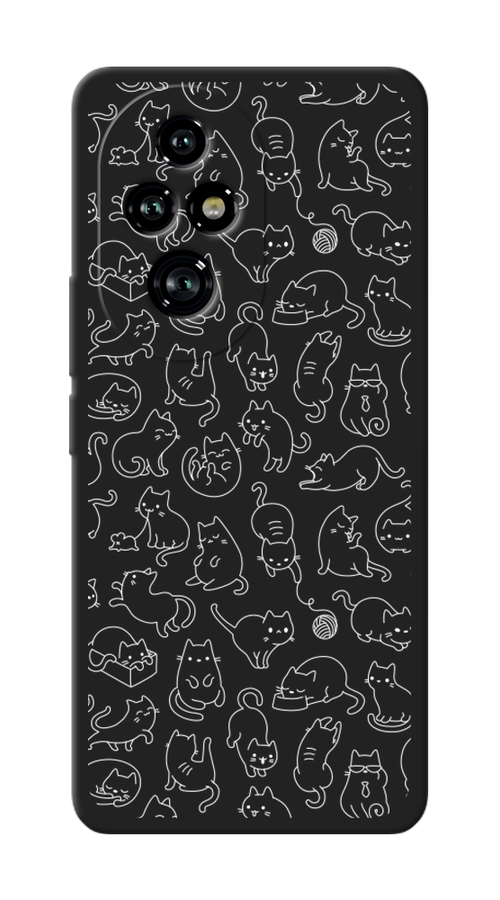 

Чехол Awog на Honor 200 Pro "Шкодливые котики", Прозрачный;бежевый, 6124852-1
