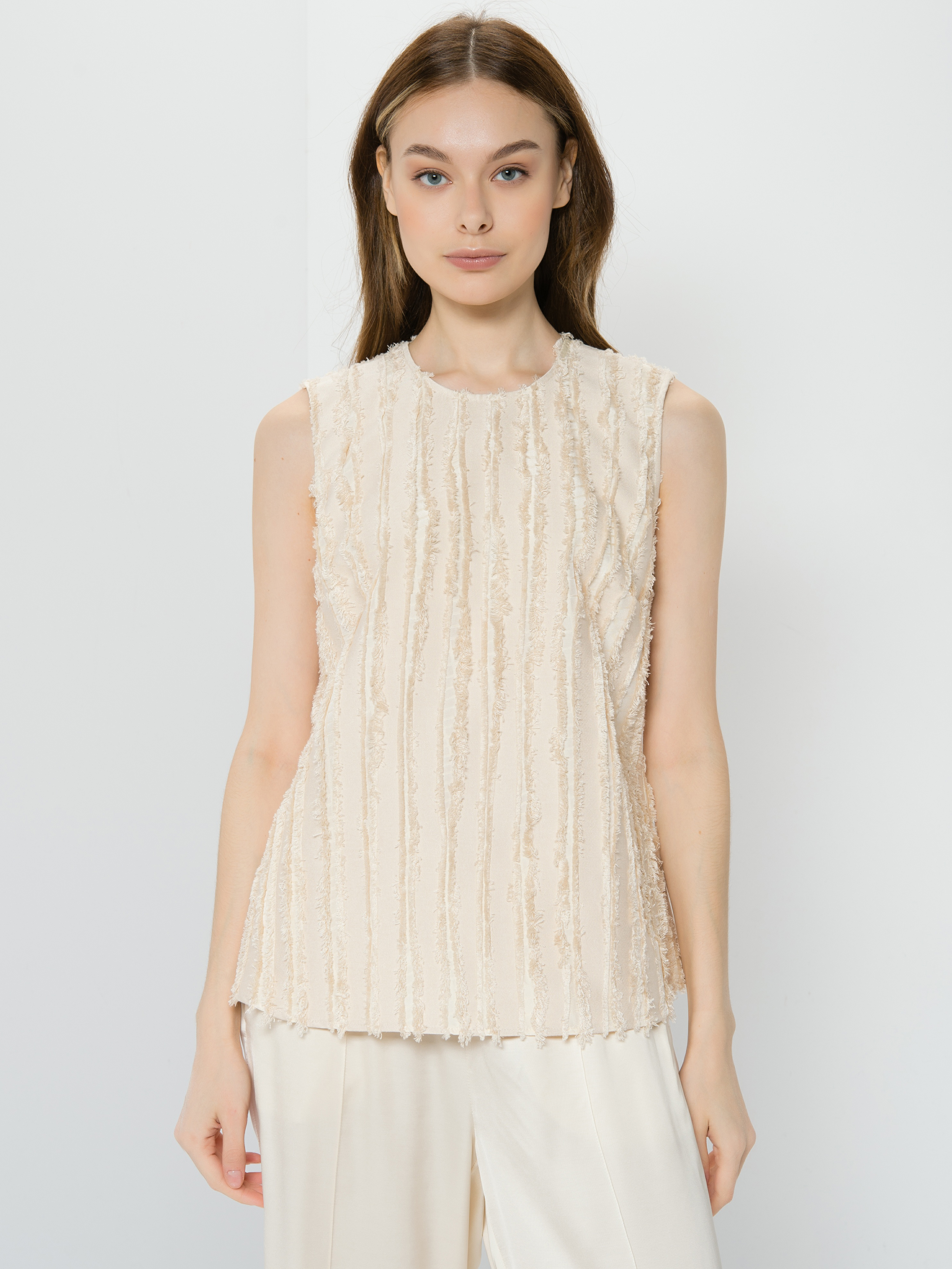 

Блуза женская TAIFUN by GERRY WEBER 160029-11260-9350 бежевая 36, 160029-11260-9350