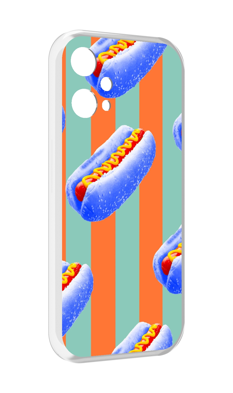 

Чехол MyPads синие хотдоги для OnePlus Nord CE 2 Lite 5G, Прозрачный, Tocco