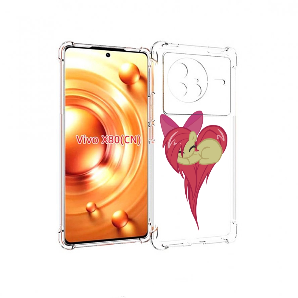 

Чехол Mypads Сердце-Из-Пони Для Vivo X80, Прозрачный, Tocco