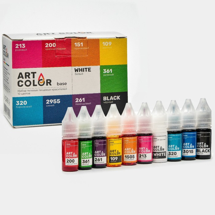 

Набор Art Color Base микс 10 цветов, 10 мл