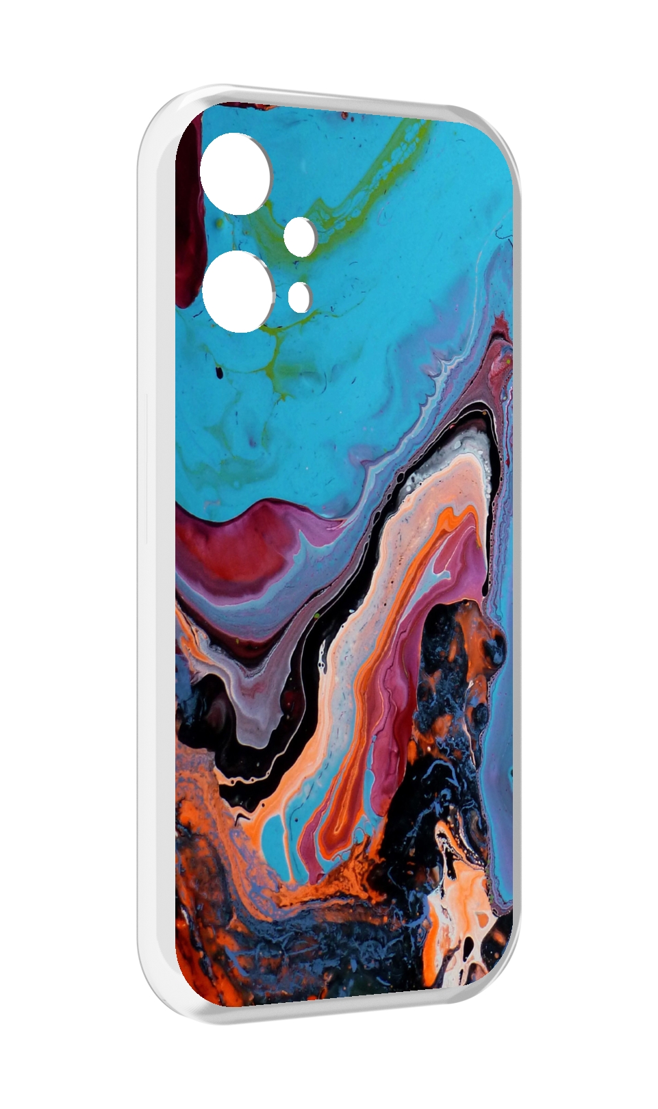 

Чехол MyPads смешанные краски для OnePlus Nord CE 2 Lite 5G, Прозрачный, Tocco