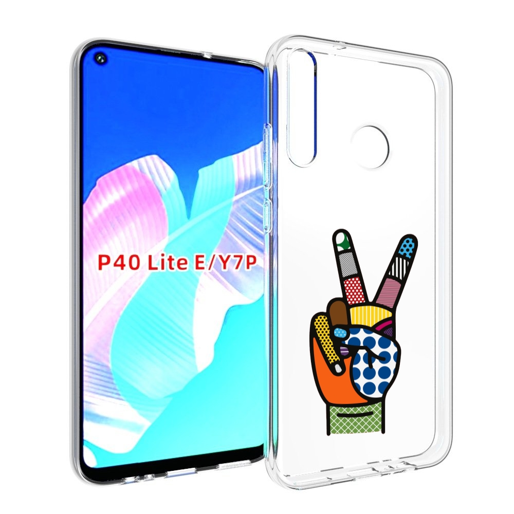 

Чехол бампер MyPads йоу пальчики для Huawei P40 Lite E, Прозрачный, Tocco