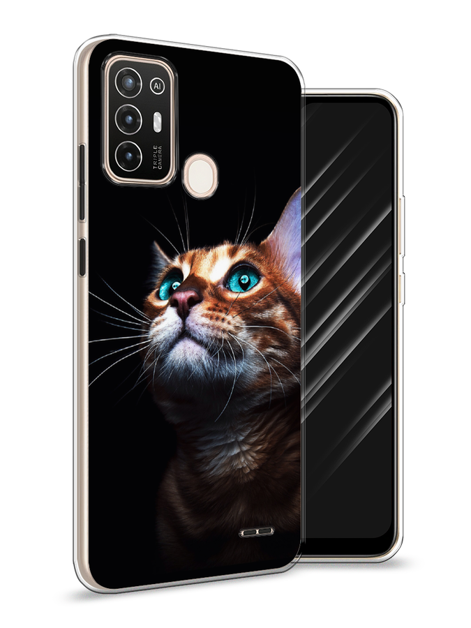 

Чехол Awog на ZTE Blade A52 / ЗТЕ Блэйд A52 "Мечтательный кот", Разноцветный, 136250-1