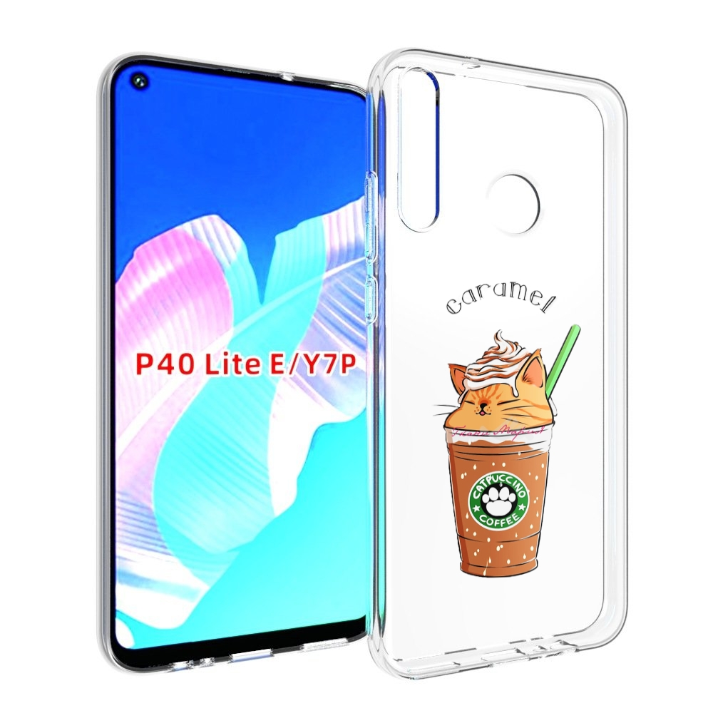 

Чехол бампер MyPads карамельный напиток женский для Huawei P40 L, Прозрачный, Tocco