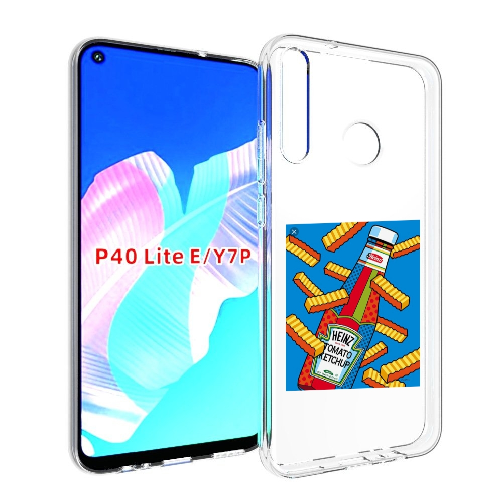 

Чехол бампер MyPads картошка с соусом для Huawei P40 Lite E, Прозрачный, Tocco