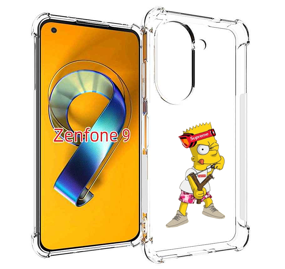 Чехол MyPads модный-барт-симпсон для Asus Zenfone 9 (AI2202)