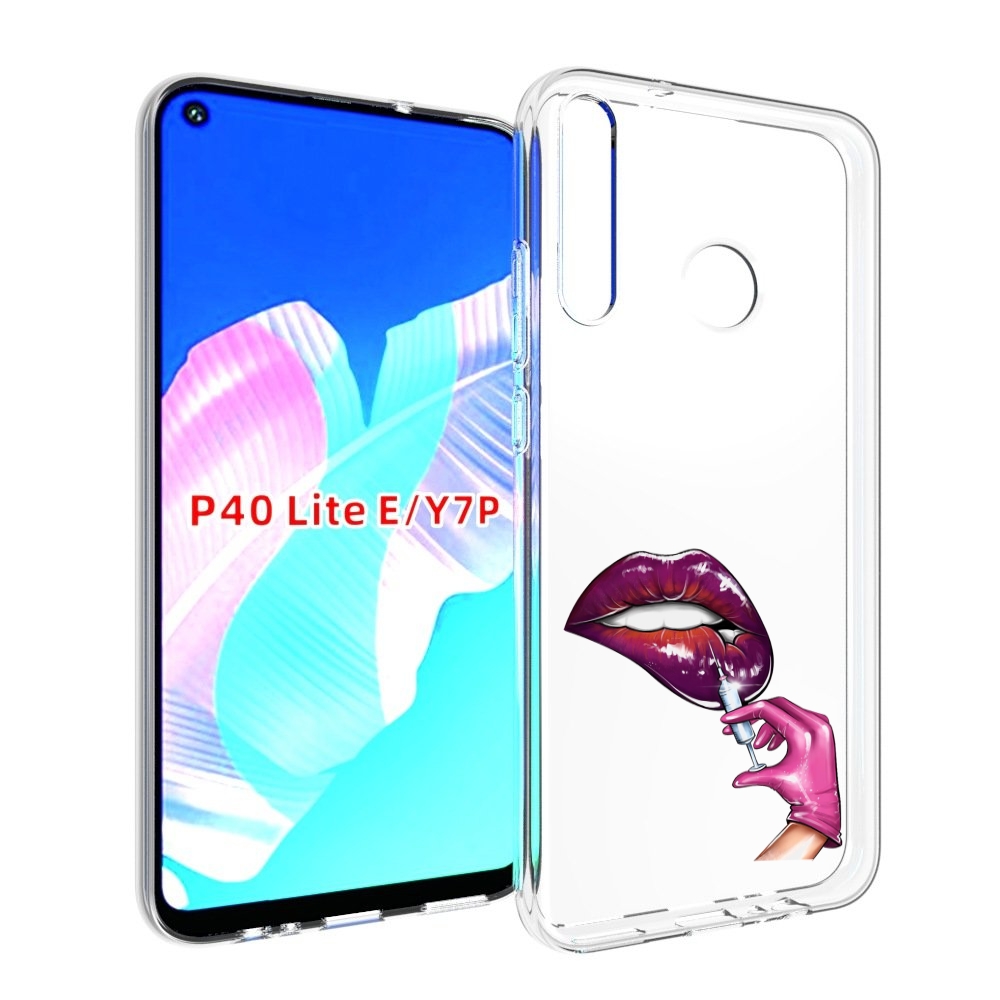 

Чехол бампер MyPads качаем-губы для Huawei P40 Lite E, Прозрачный, Tocco