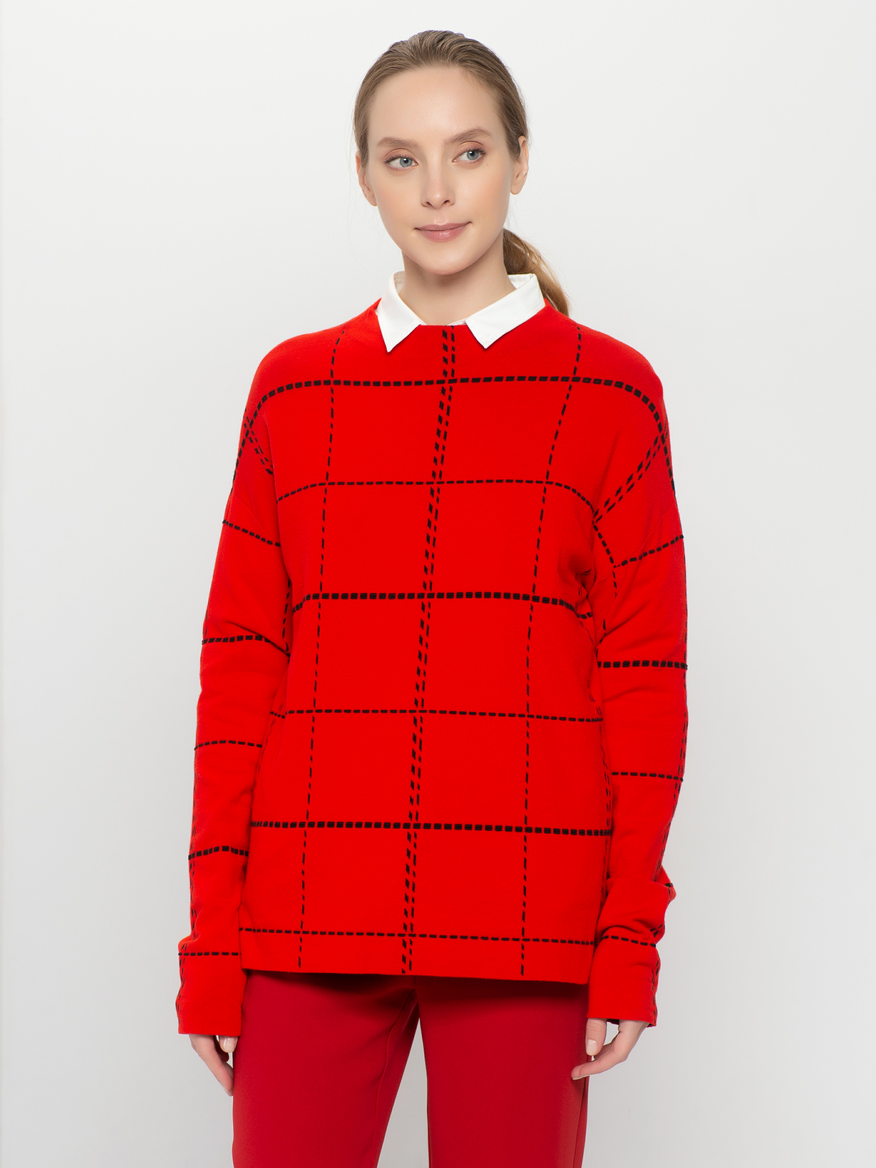 

Джемпер женский Gerry Weber 671014-35713-6010 красный 36, 671014-35713-6010