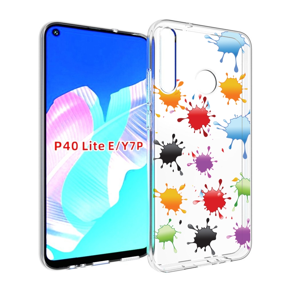 

Чехол бампер MyPads кляксы для Huawei P40 Lite E, Прозрачный, Tocco