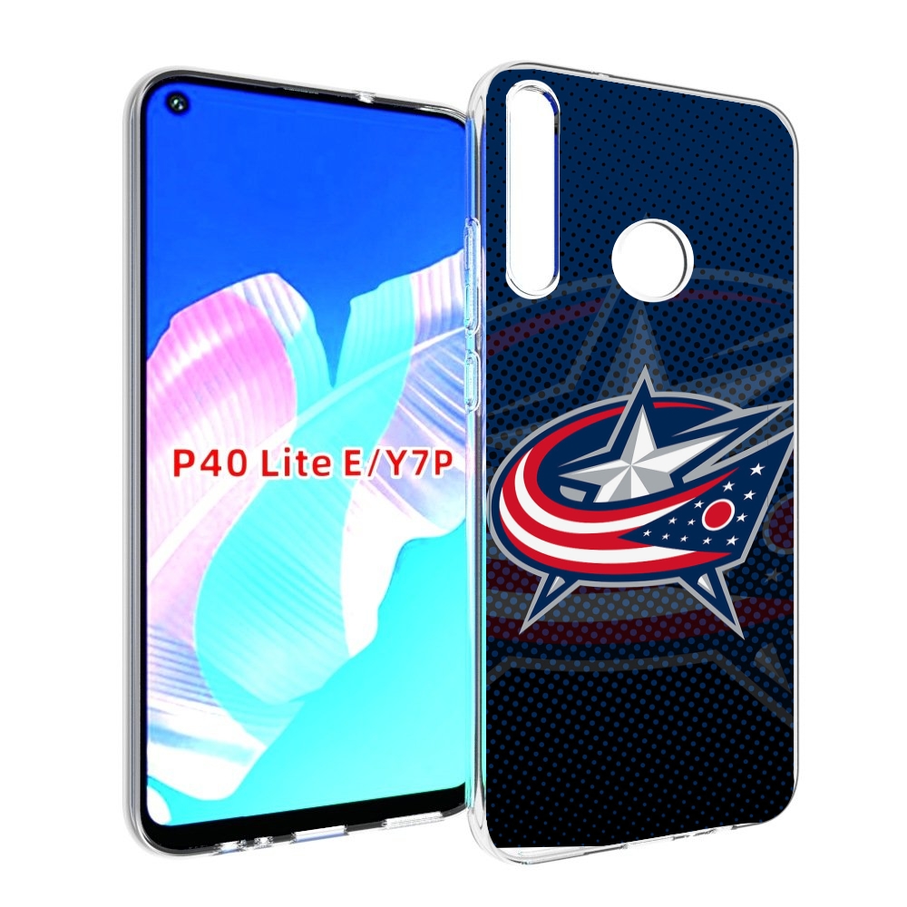 

Чехол бампер MyPads коламбус блю джекетс для Huawei P40 Lite E, Прозрачный, Tocco
