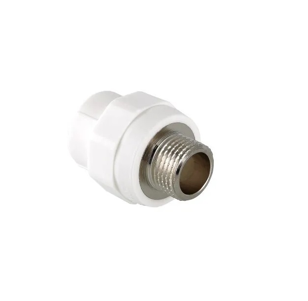 

Соединитель PPR с переходом на нар. р. 20х1/2" Valtec VTp.701.0.02004, Белый