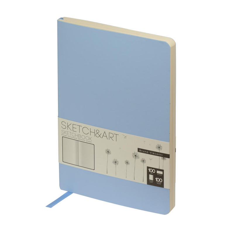 

Скетчбук Sketch&Art Zefir 140х210мм 100л бежев 100г,мягк.обл.голуб 1-500/05