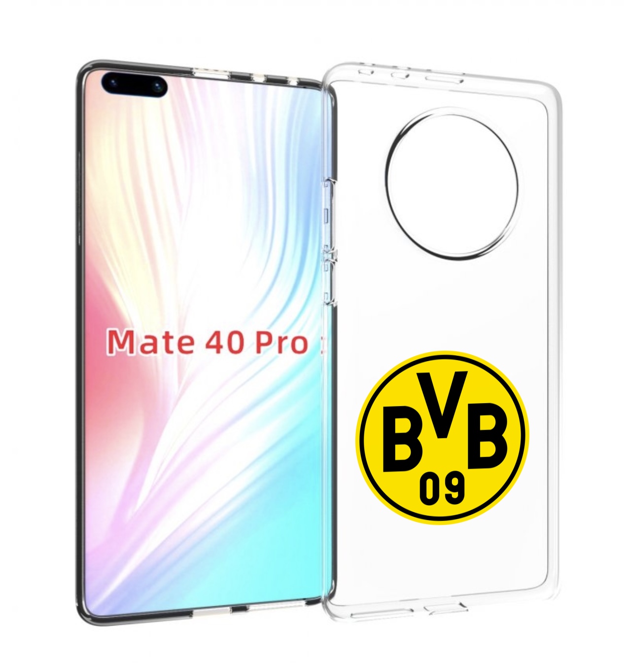 

Чехол MyPads фк-боруссия для Huawei Mate 40 Pro (NOH-NX9), Прозрачный, Tocco
