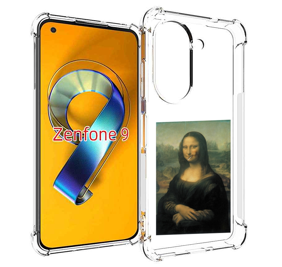 

Чехол MyPads монализа-с-чупачупсом для Asus Zenfone 9 (AI2202), Прозрачный, Tocco