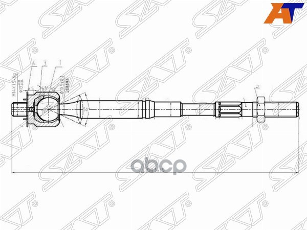 

Тяга Рулевая Toyota Corolla/Allion/Premio/Matrix/Isis/Noah/Voxy 02- Sat арт. ST-45503-0940