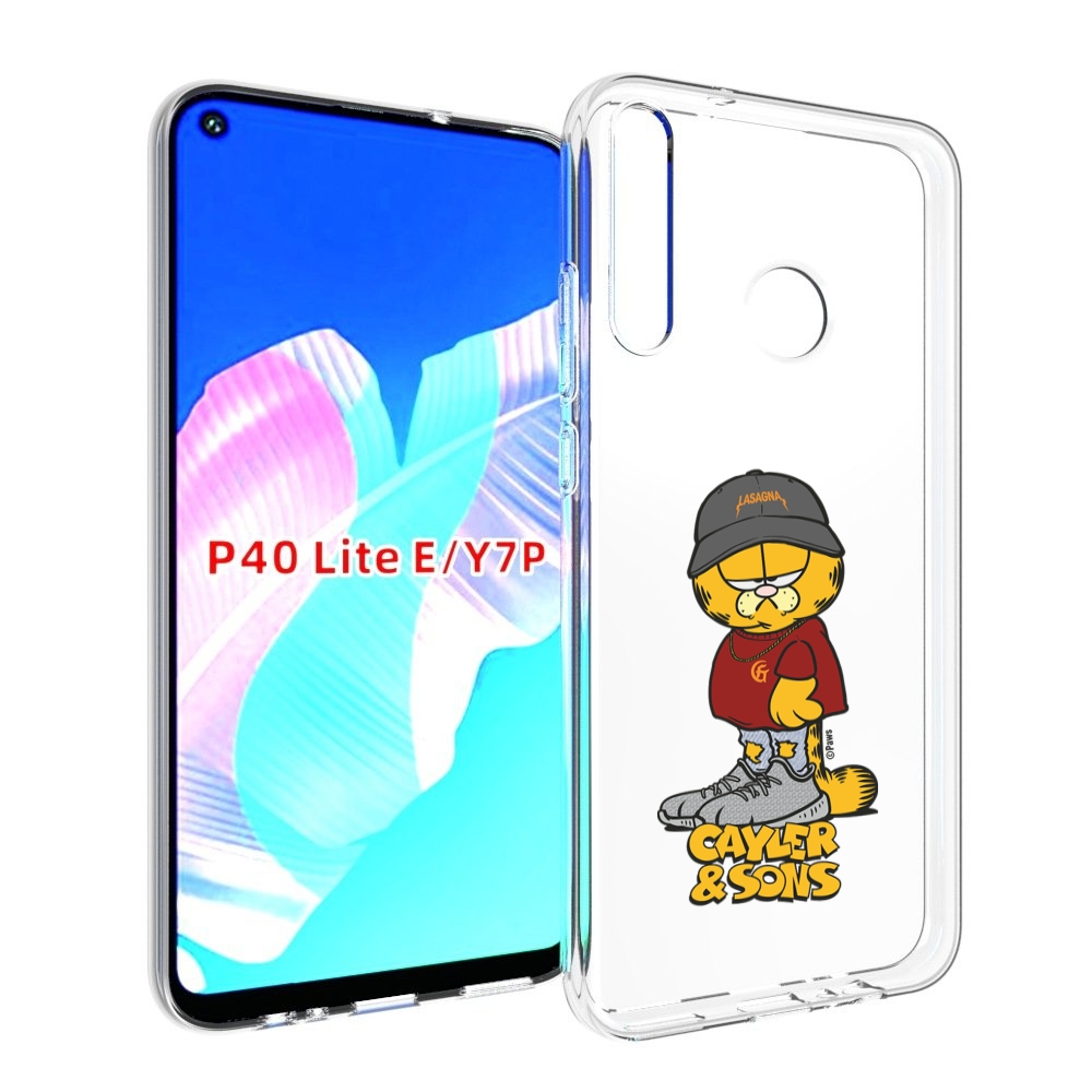 

Чехол бампер MyPads кот-в-кроссовках для Huawei P40 Lite E, Прозрачный, Tocco