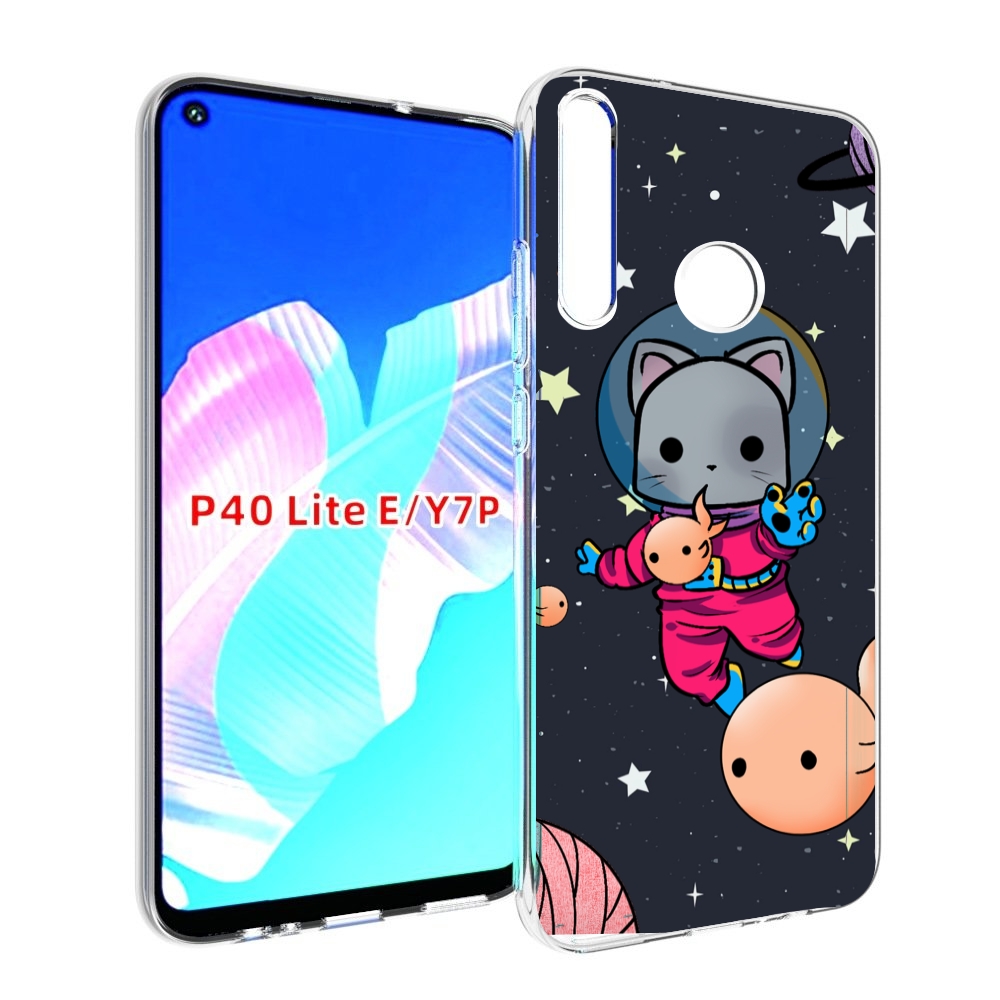 

Чехол бампер MyPads котик-с-рыбкой-в-космосе для Huawei P40 Lite, Прозрачный, Tocco