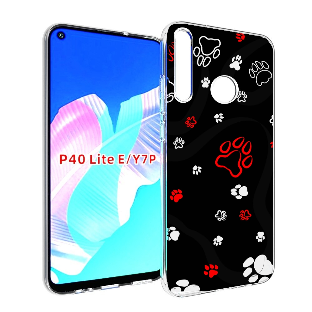 

Чехол бампер MyPads кошачьи-лапки для Huawei P40 Lite E, Прозрачный, Tocco