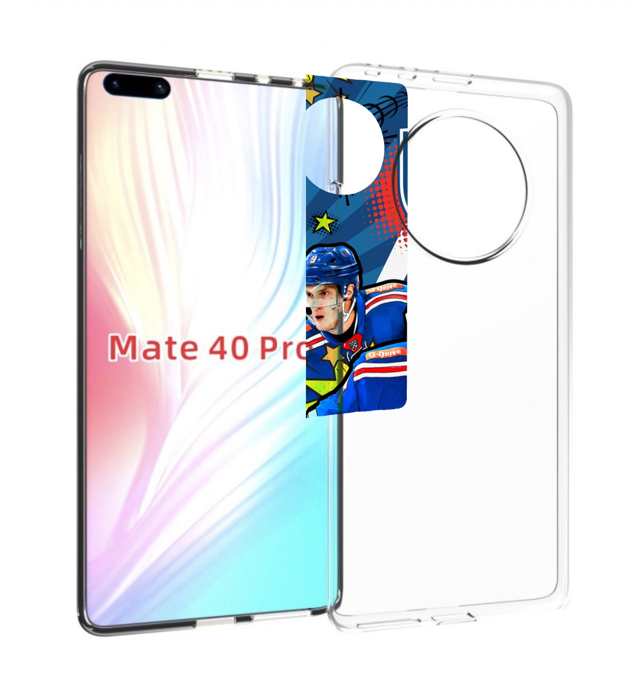 Чехол MyPads хк ска спб мужской для Huawei Mate 40 Pro (NOH-NX9)