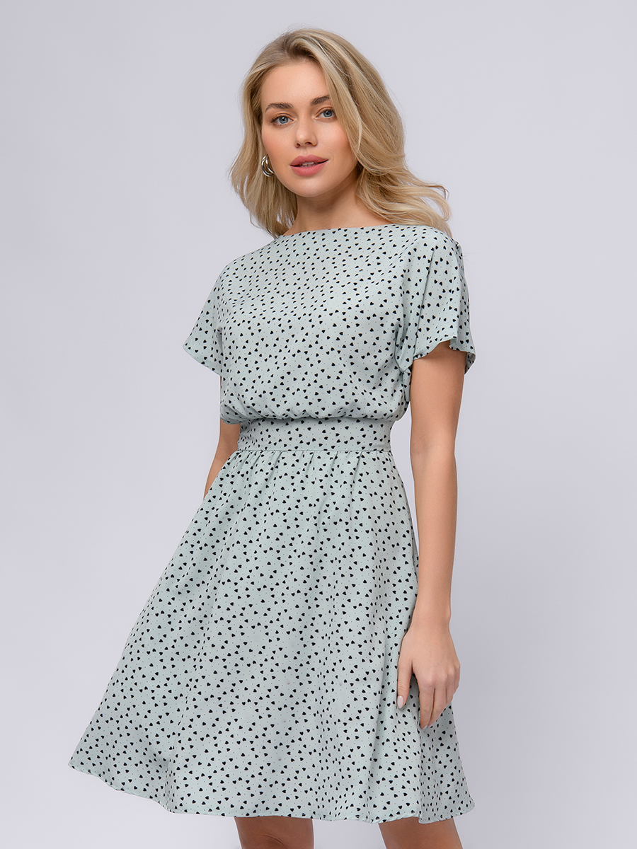 

Платье женское 1001dress 101324 бирюзовое 54 RU, Бирюзовый, 101324