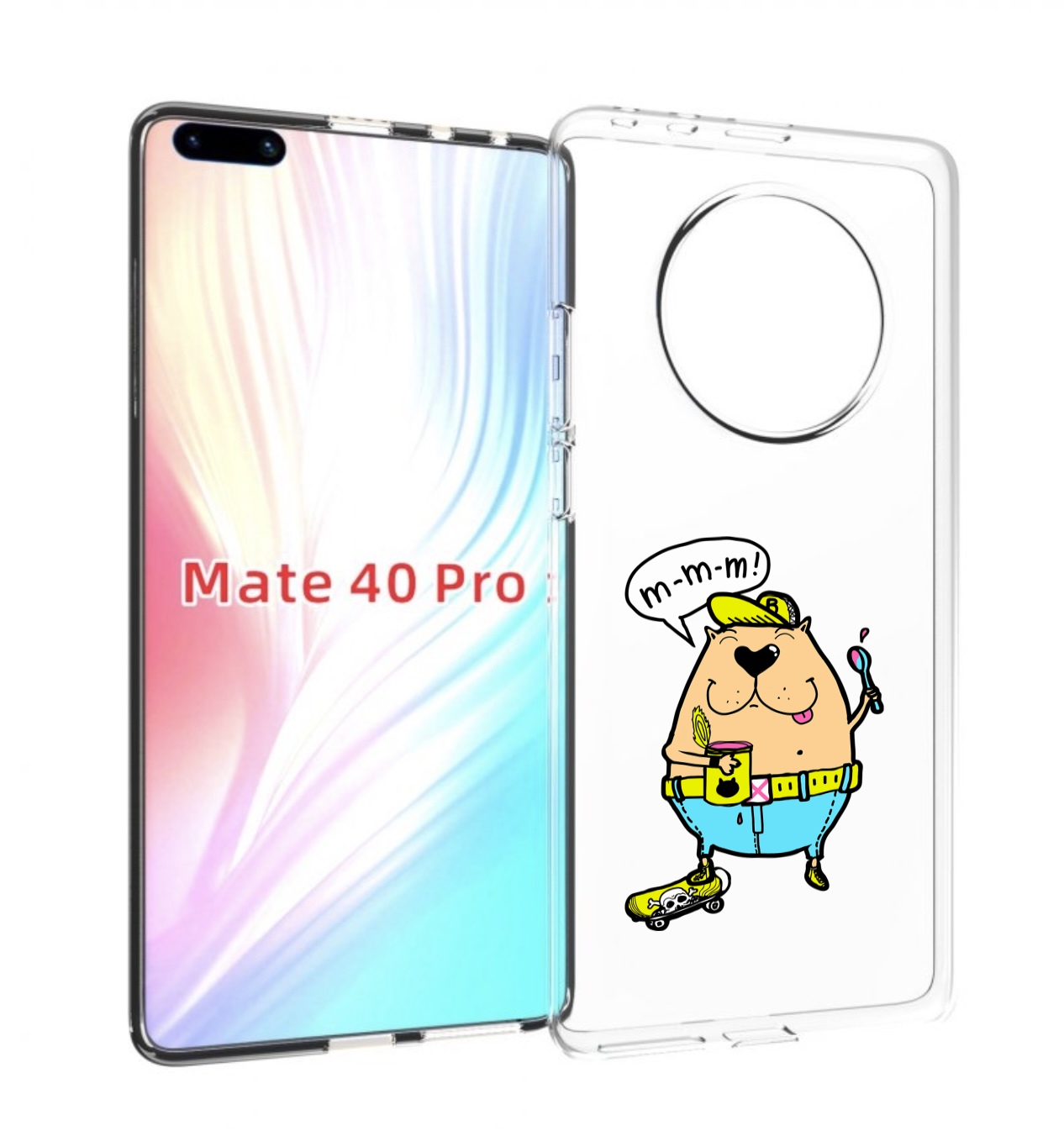 

Чехол MyPads Бобр для Huawei Mate 40 Pro (NOH-NX9), Прозрачный, Tocco