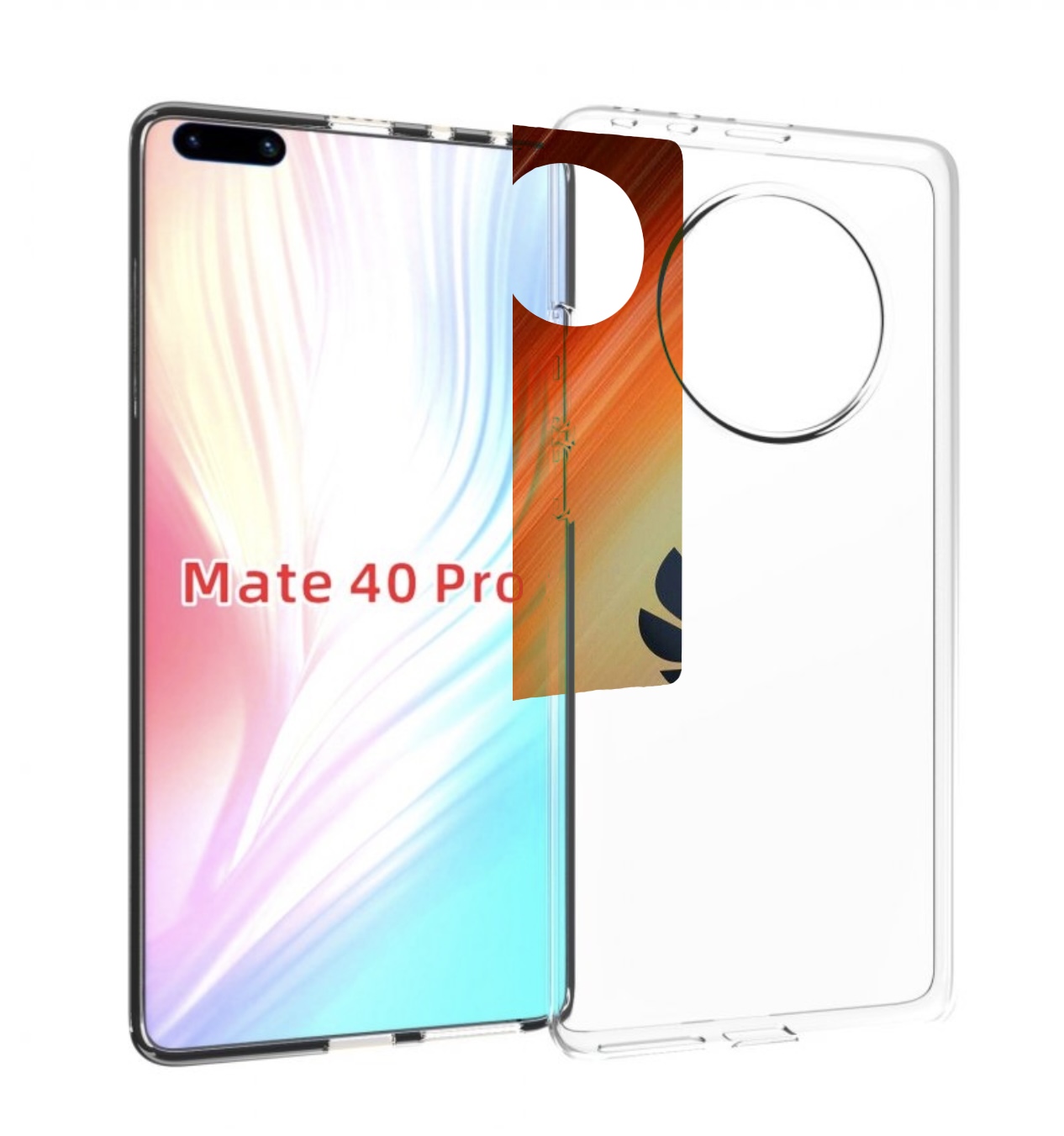 

Чехол MyPads хуавей на фоне сияния для Huawei Mate 40 Pro (NOH-NX9), Прозрачный, Tocco