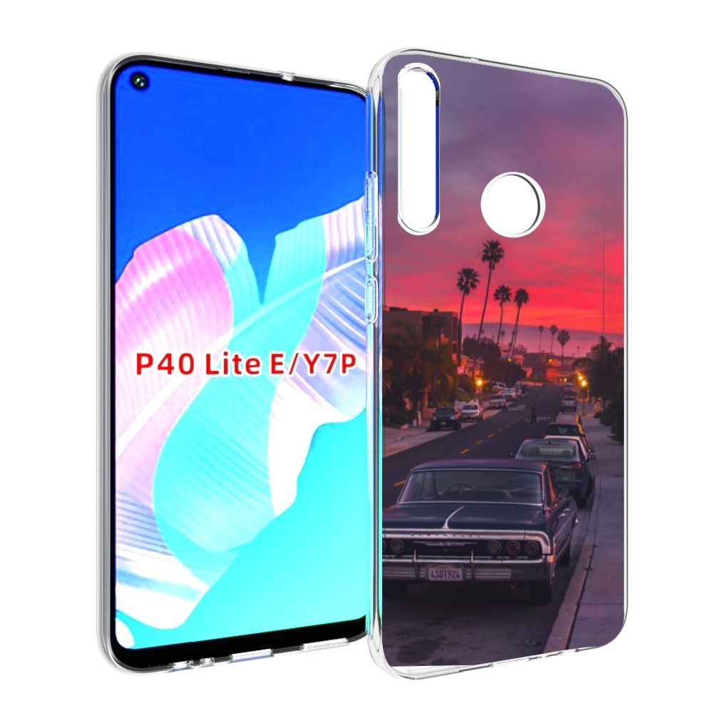 

Чехол бампер MyPads красивая дорога америки для Huawei P40 Lite, Прозрачный, Tocco
