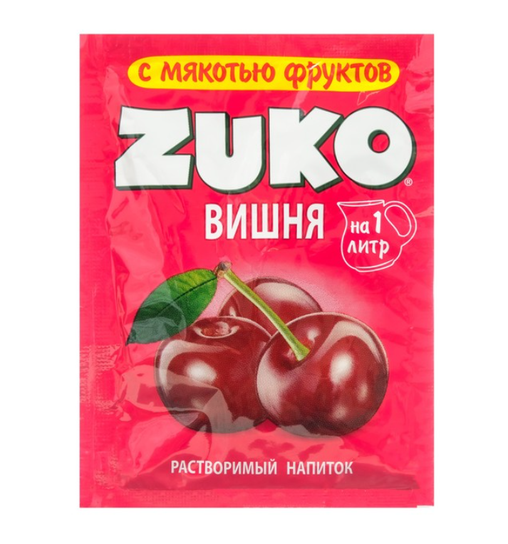 Растворимый напиток ZUKO Вишня, 20 г