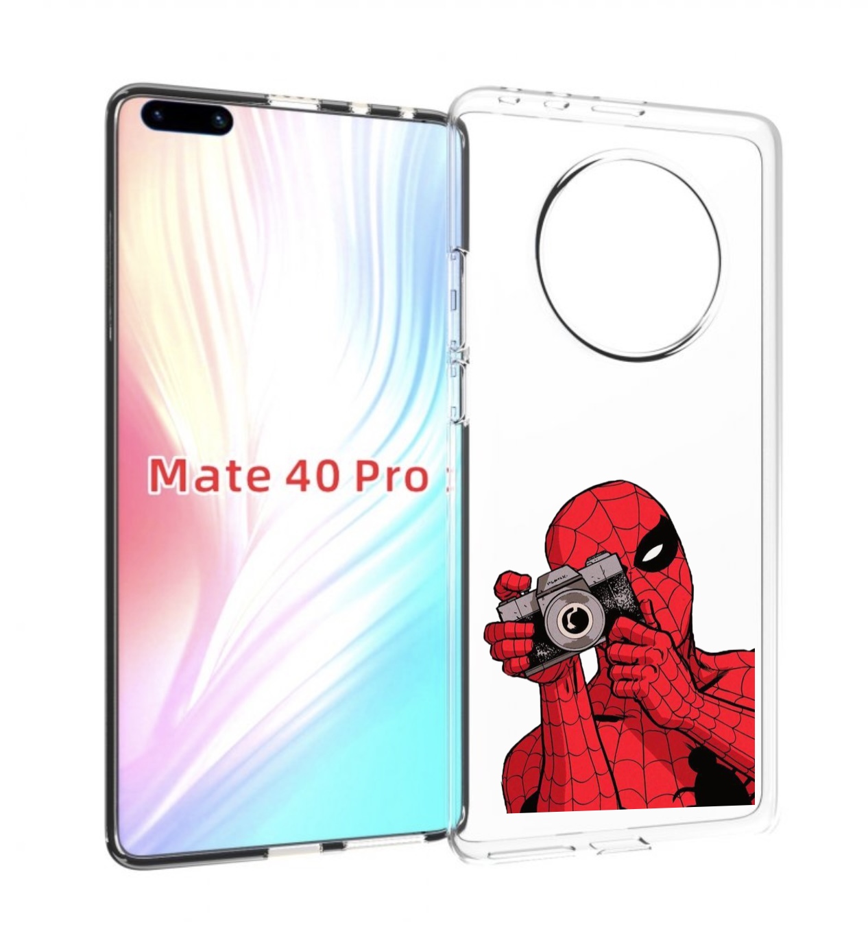 

Чехол MyPads человек паук фотограф детский для Huawei Mate 40 Pro (NOH-NX9), Прозрачный, Tocco