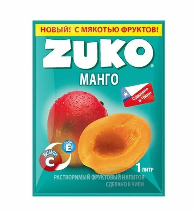 Растворимый напиток ZUKO Манго, 20 г