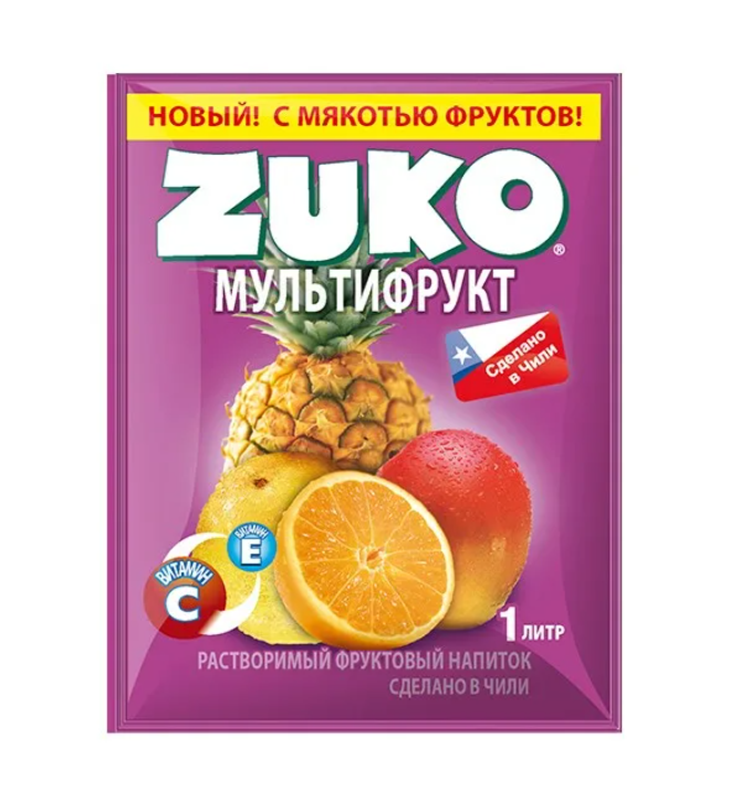 Растворимый напиток ZUKO Мультифрукт, 20 г
