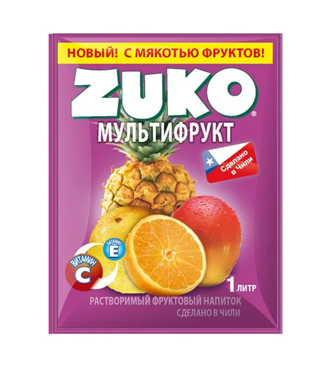 Растворимый напиток ZUKO Мультифрукт 20 г 345₽