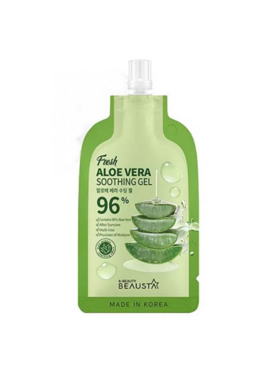 фото Универсальный гель для лица с экстрактом алоэ вера beausta aloe vera soothing gel