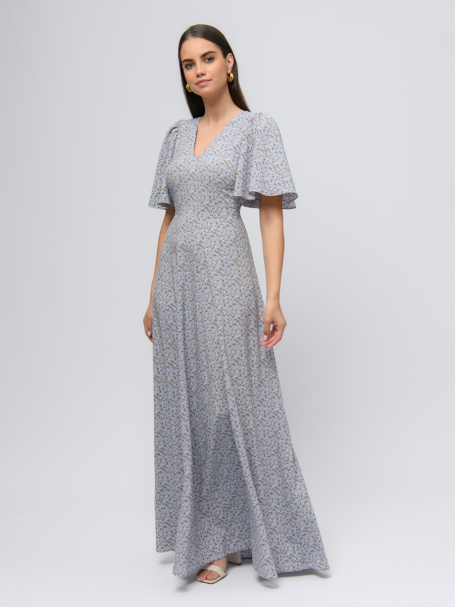 

Платье женское 1001dress 101587 голубое 48 RU, Голубой, 101587